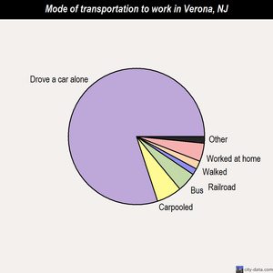 Verona mode of transportation to work chart