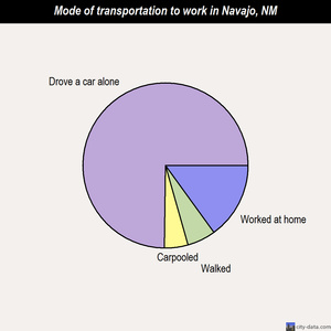 Navajo mode of transportation to work chart