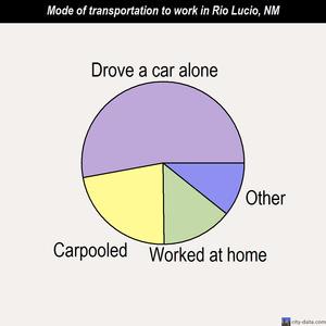 Rio Lucio mode of transportation to work chart