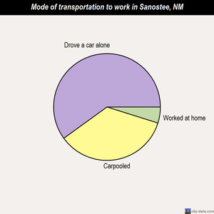 Sanostee mode of transportation to work chart
