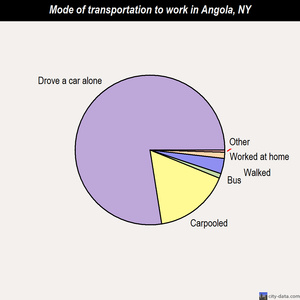 Angola mode of transportation to work chart