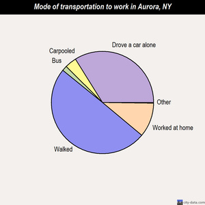 Aurora mode of transportation to work chart
