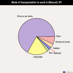 Blauvelt mode of transportation to work chart