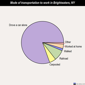 Brightwaters mode of transportation to work chart