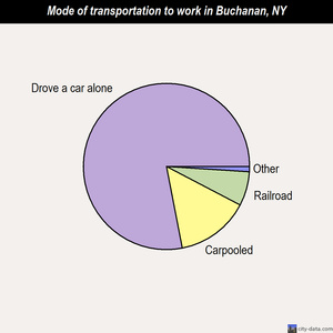 Buchanan mode of transportation to work chart