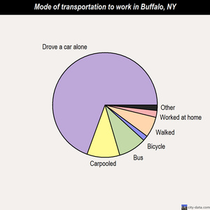 Buffalo mode of transportation to work chart