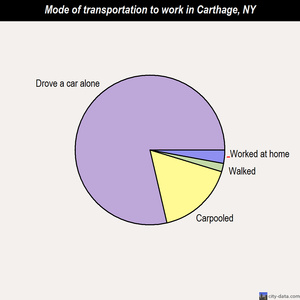 Carthage mode of transportation to work chart