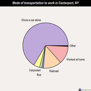 Centerport mode of transportation to work chart