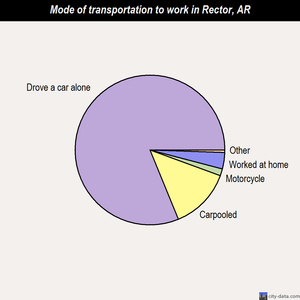 Rector mode of transportation to work chart