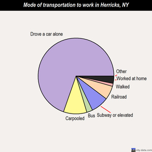 Herricks mode of transportation to work chart