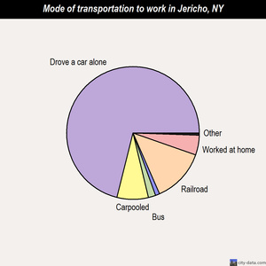 Jericho mode of transportation to work chart
