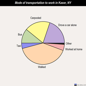 Kaser mode of transportation to work chart