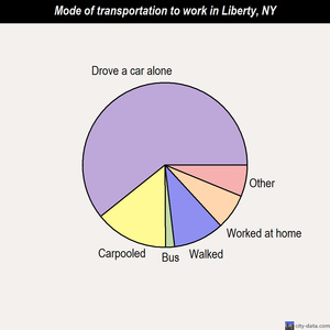 Liberty mode of transportation to work chart