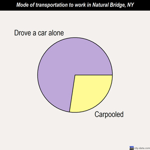 Natural Bridge mode of transportation to work chart