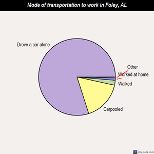 Foley mode of transportation to work chart