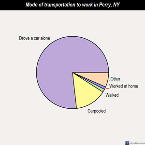 Perry mode of transportation to work chart