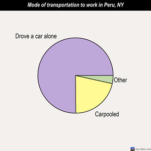 Peru mode of transportation to work chart