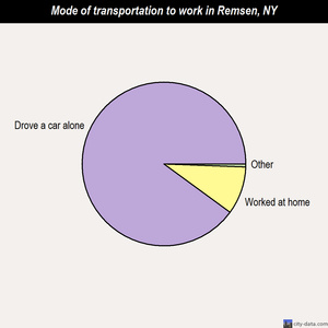 Remsen mode of transportation to work chart