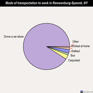 Remsenburg-Speonk mode of transportation to work chart