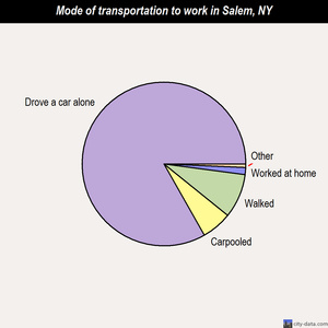 Salem mode of transportation to work chart