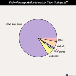 Silver Springs mode of transportation to work chart