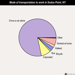 Sodus Point mode of transportation to work chart