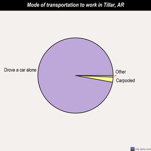 Tillar mode of transportation to work chart