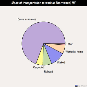 Thornwood mode of transportation to work chart