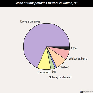 Walton mode of transportation to work chart