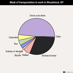 Woodstock mode of transportation to work chart