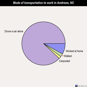 Andrews mode of transportation to work chart