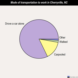 Cherryville mode of transportation to work chart