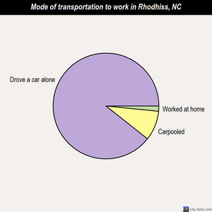 Rhodhiss mode of transportation to work chart