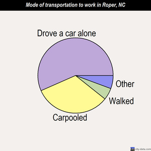 Roper mode of transportation to work chart