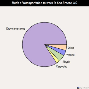 Sea Breeze mode of transportation to work chart