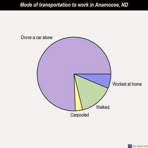Anamoose mode of transportation to work chart