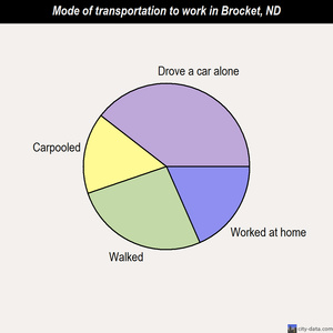 Brocket mode of transportation to work chart