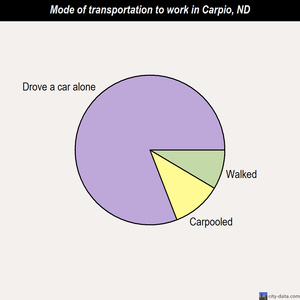 Carpio mode of transportation to work chart