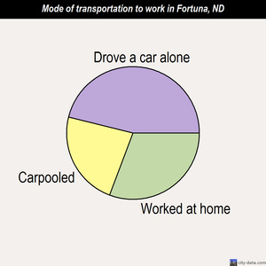 Fortuna mode of transportation to work chart