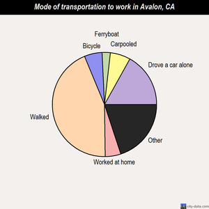 Avalon mode of transportation to work chart