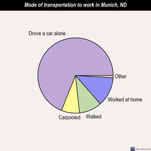 Munich mode of transportation to work chart