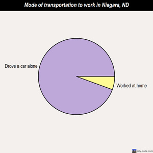 Niagara mode of transportation to work chart