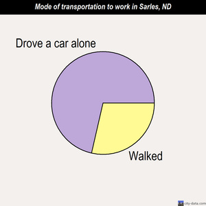 Sarles mode of transportation to work chart