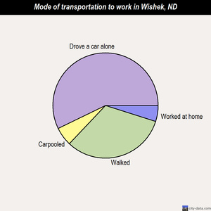 Wishek mode of transportation to work chart