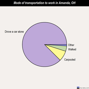 Amanda mode of transportation to work chart