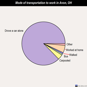 Avon mode of transportation to work chart