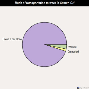 Custar mode of transportation to work chart