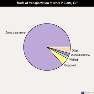 Delta mode of transportation to work chart
