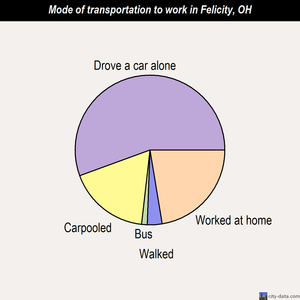 Felicity mode of transportation to work chart