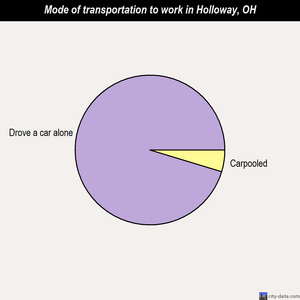 Holloway mode of transportation to work chart